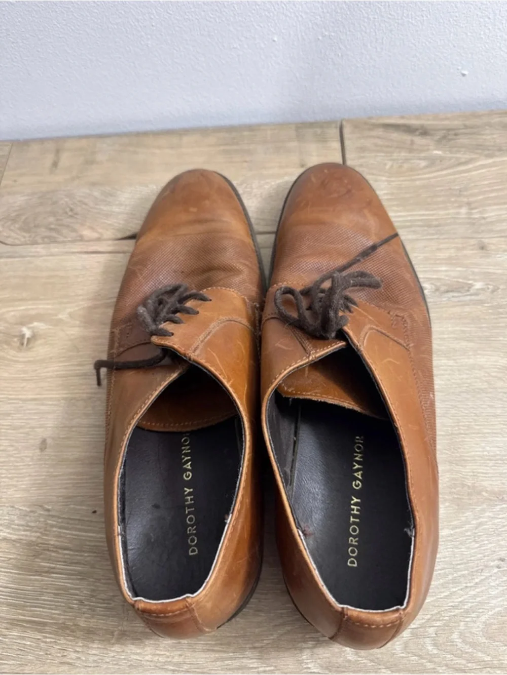Brown Men's Leather Dress Oxfords size 11